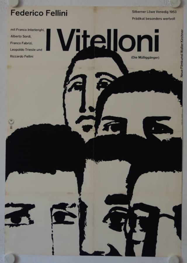 I Vitteloni original release german movie poster